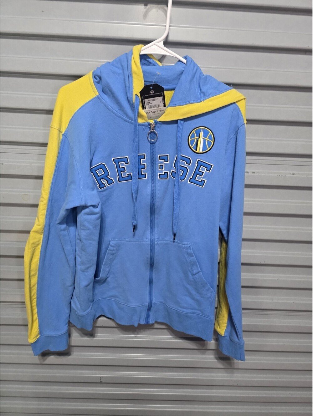 WNBA Chicago Sky Angel Reese Full Zip Hoodie With Pockets Women’s Medium